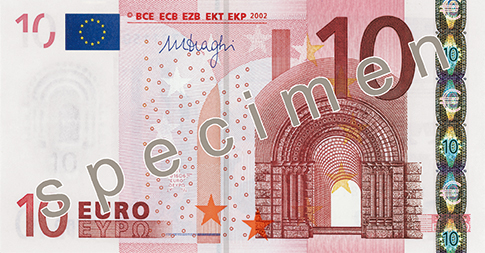 Anverso · 10 EUR · Primera serie