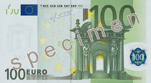 Anverso · 100 EUR · Primera serie
