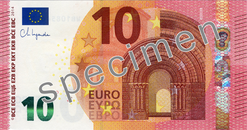 Anverso · 10 EUR · Serie Europa