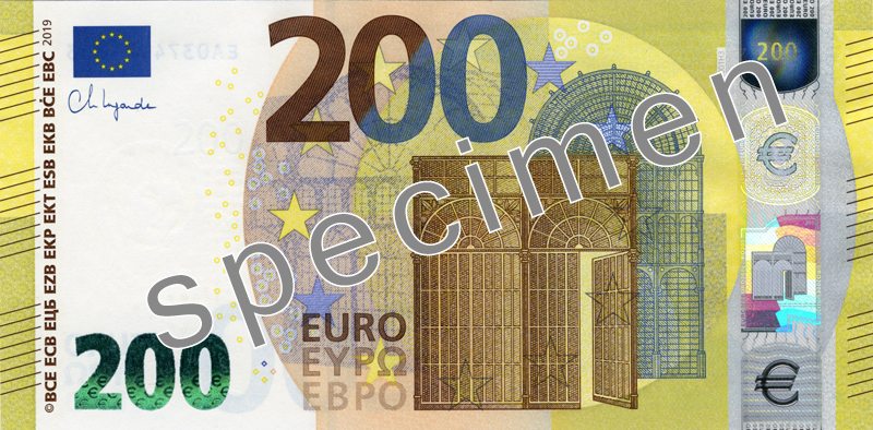 Anverso · 200 EUR · Serie Europa