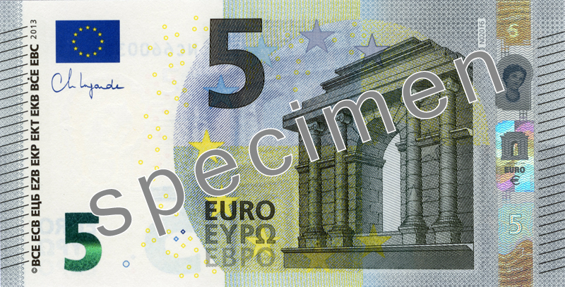Anverso · 5 EUR · Serie Europa